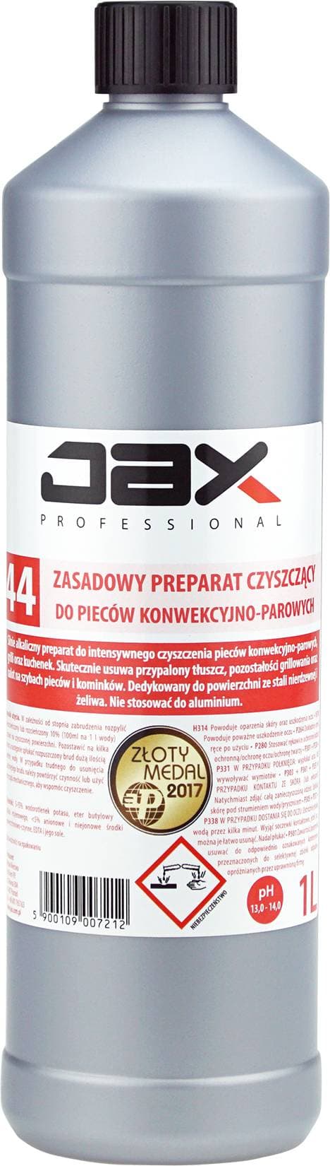 ZASADOWY PREPARAT CZYSZCZĄCY DO PIECÓW KONWEKCYJNO-PAROWYCH, GRILLI I KUCHENEK JAX PROFESSIONAL 44 1l