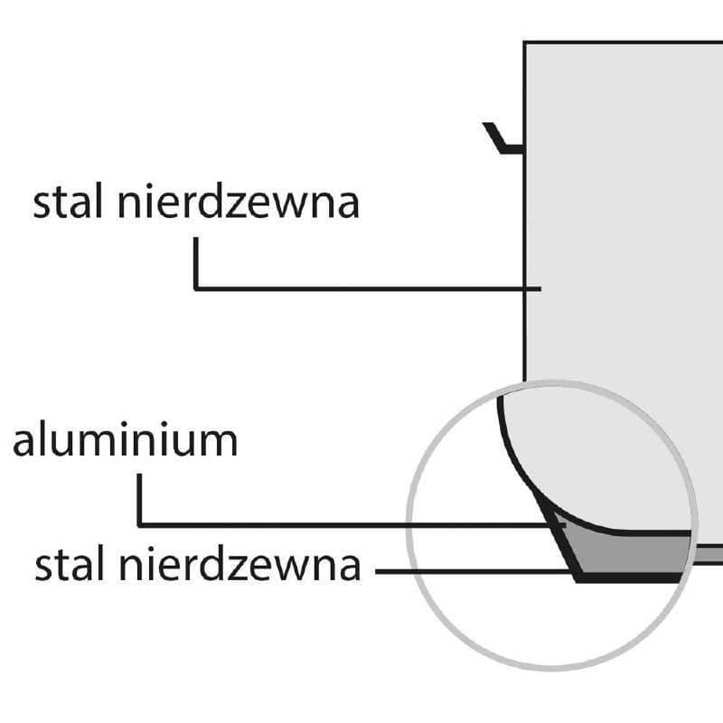 Garnek wysoki d 400 mm 50,3 l z pokrywką