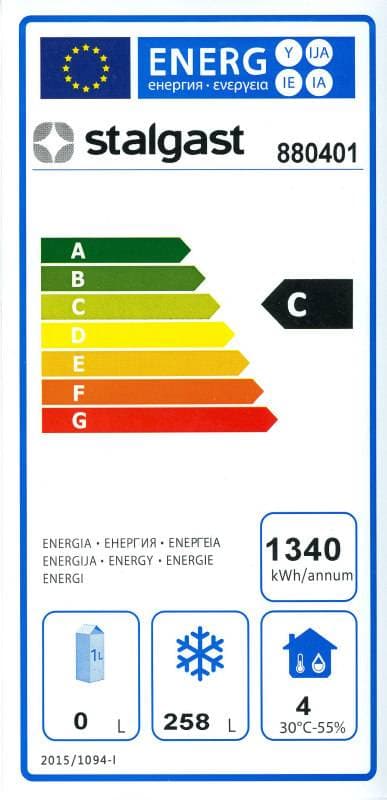 Szafa mroźnicza 350 l, wnętrze z ABS, biała lakierowana