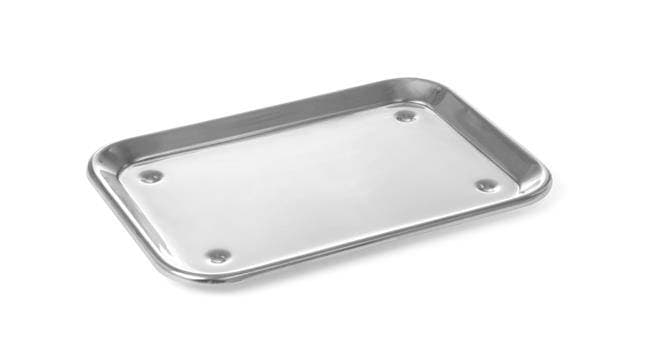 Taca ekspozycyjna z nóżkami - 240x170 mm, stalowa 