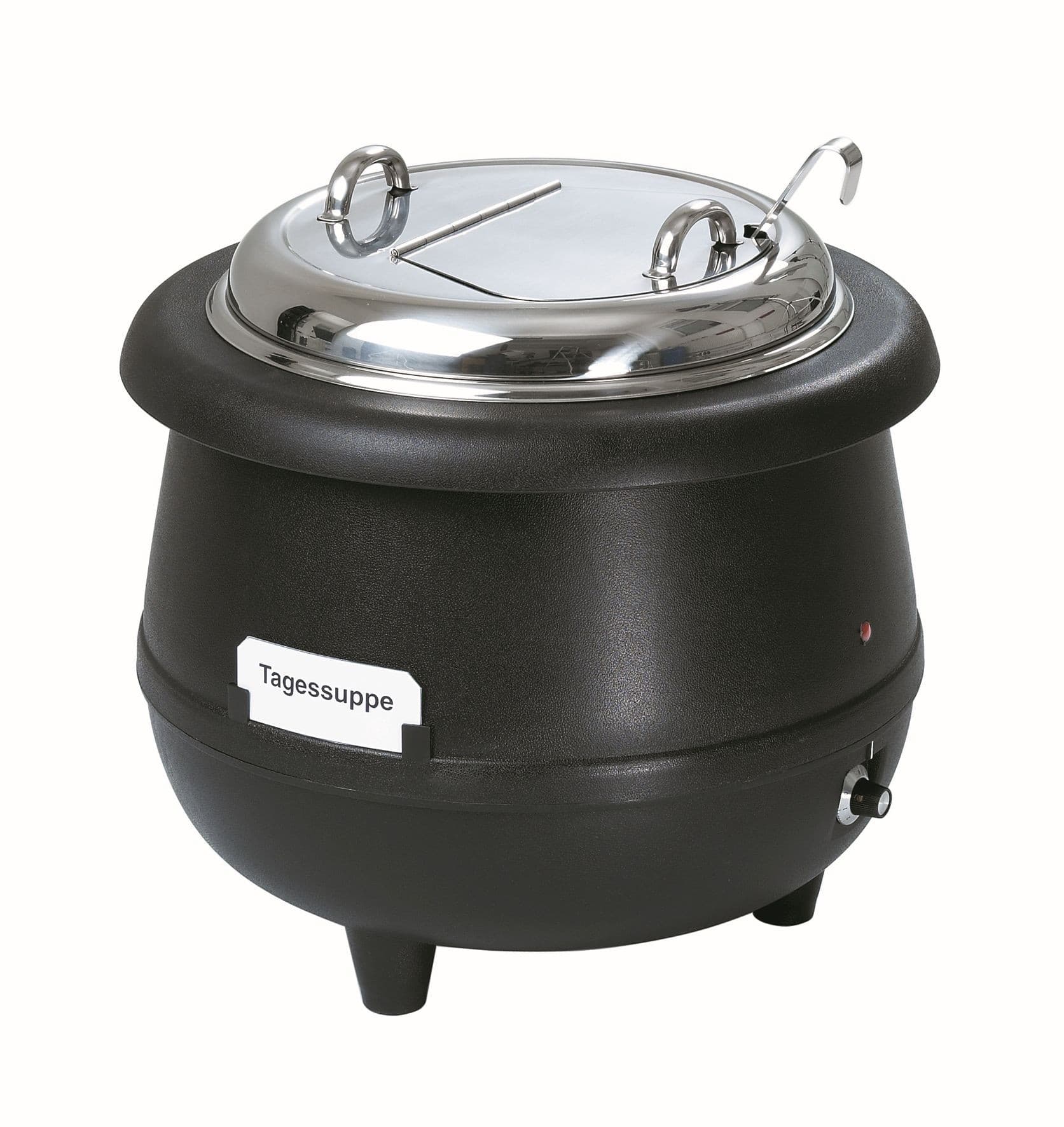 Garnek do zupy Gourmet, 10L, czarny