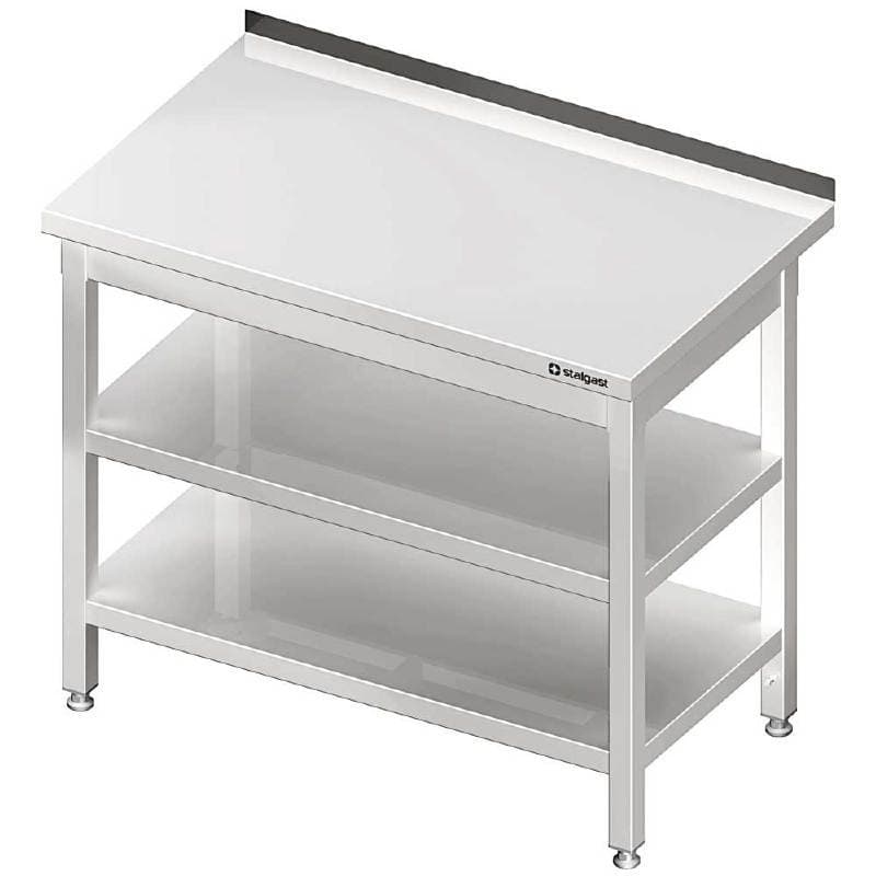 Stół przyścienny z 2-ma półkami 800x700x850 mm skręcany