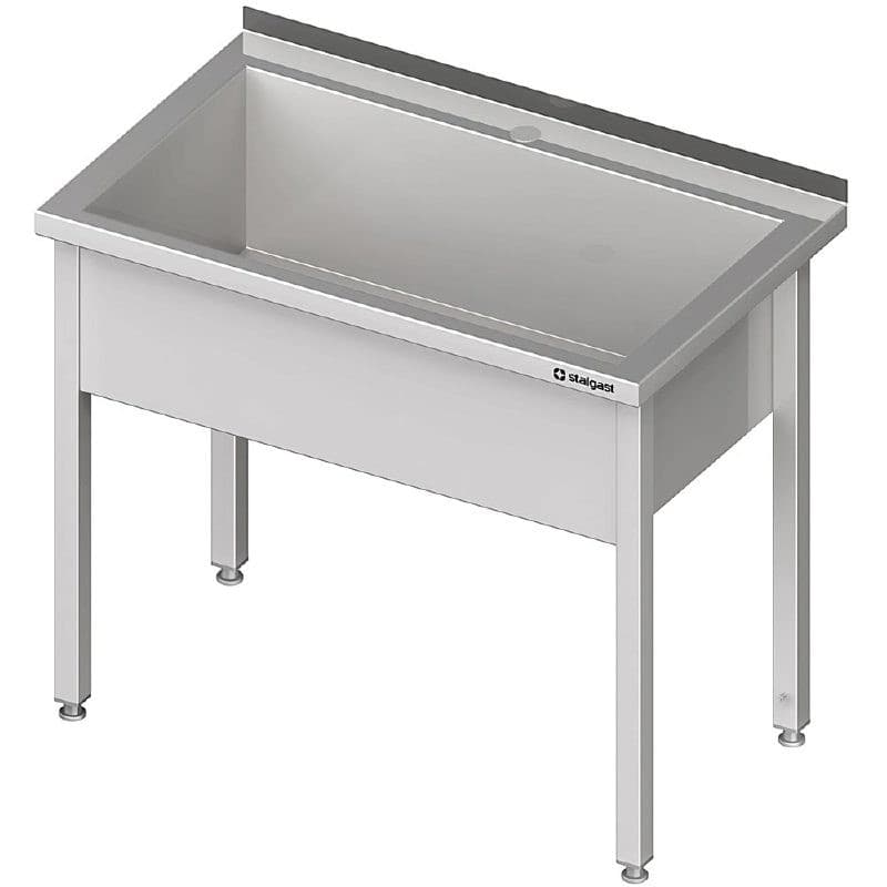 Stół z basenem 1-komorowym spawany 600x600x850 mm h 300 mm