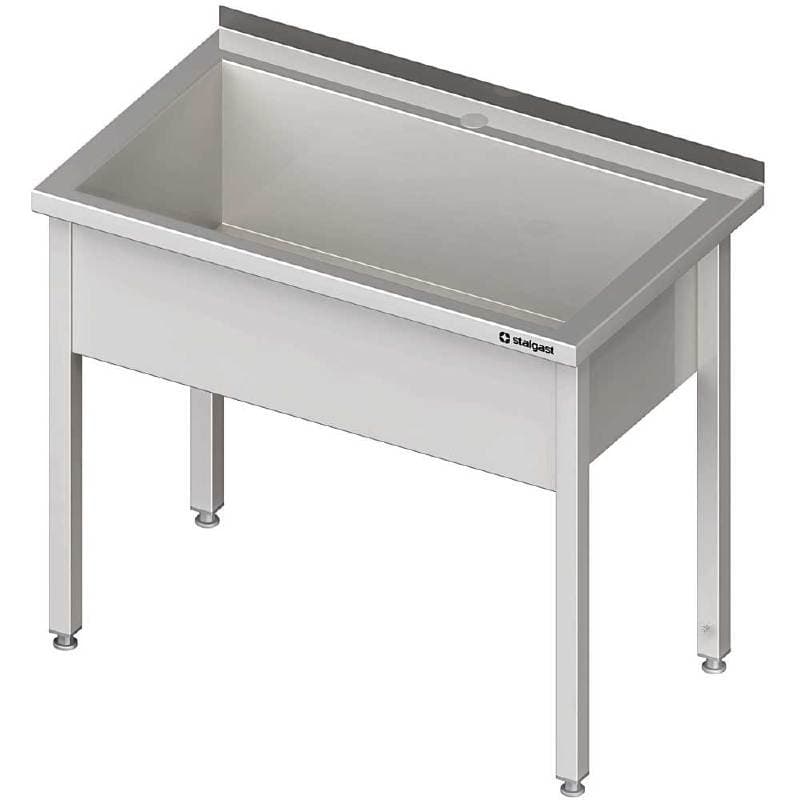 Stół z basenem 1-komorowym spawany 800x600x850 mm h 300 mm