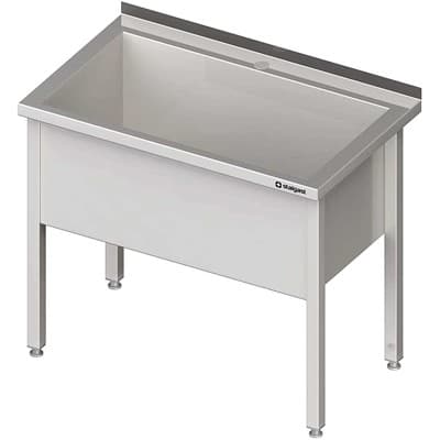 Stół z basenem 1-komorowym spawany 700x600x850 mm h 400 mm