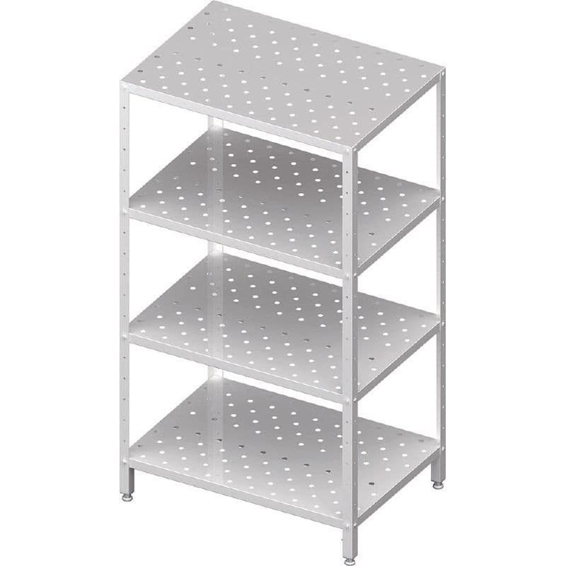 Regał magazynowy,półki perforowane 1300x600x1800 skręcany