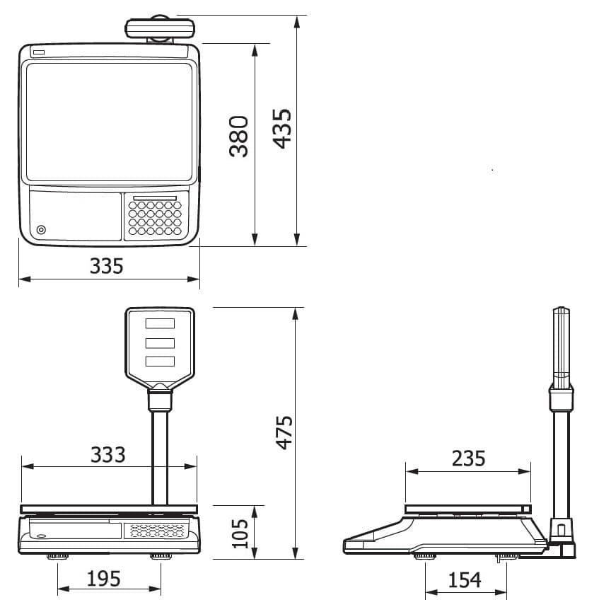 Waga kalkulacyjna PR-II 15P USB
