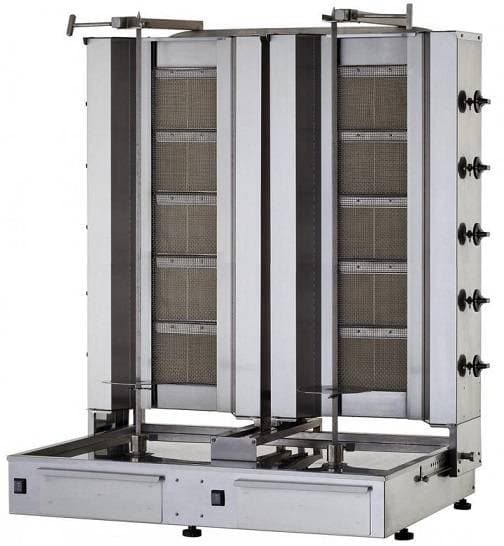 Gyros | opiekacz gazowy do kebaba podwójny | wsad 160kg  KLG225-T