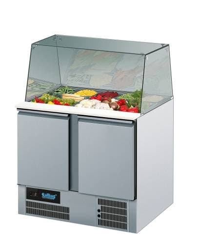 Saladetta z nadstawka szklana GN 1/1 Rilling AKT SA795 00EV z własnym chłodzeniem