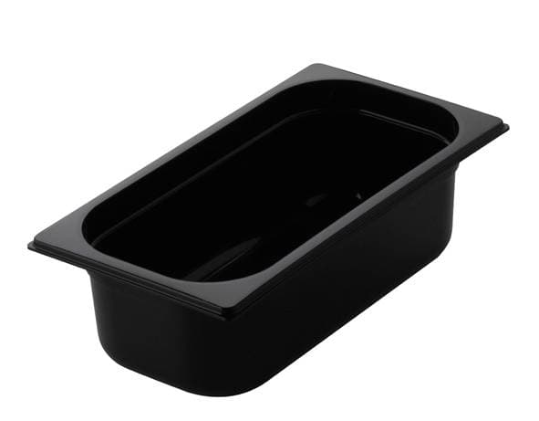 Pojemnik gastronomiczny GN z czarnego poliwęglanu Redfox GNPC - 1/3-100