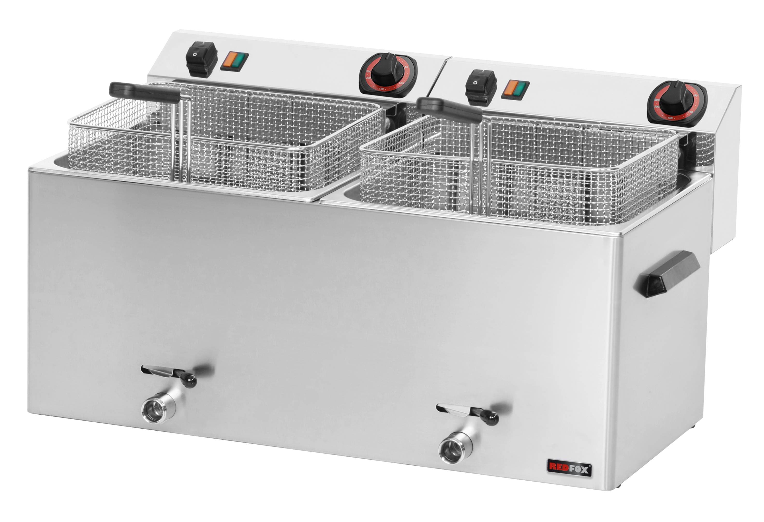 Frytownica elektryczna 11 + 11 l trójfazowa Redfox FE - 1010 T