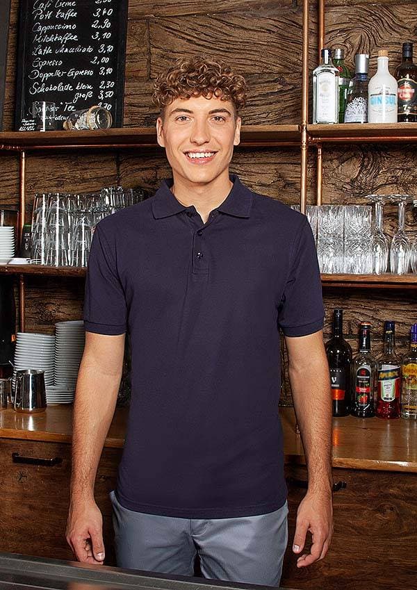 Męska robocza koszulka polo, Basic BPM 4 kolor granatowy rozmiar 4XL