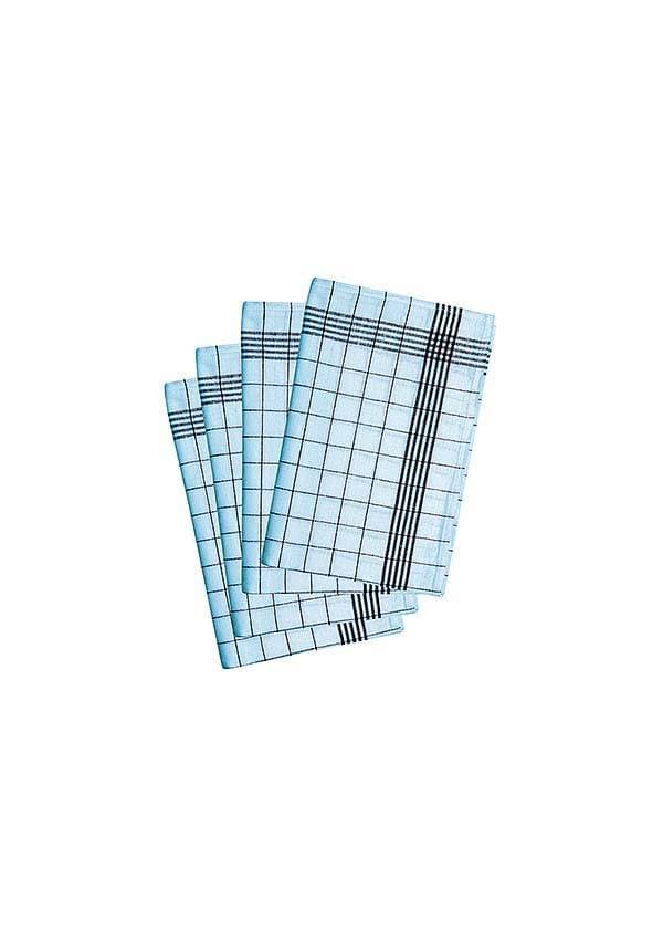 Ścierka 60 x 80 cm, 86g, 55% lnu / 45% bawełny GT 14 kolor czerwony paczka 10 szt.