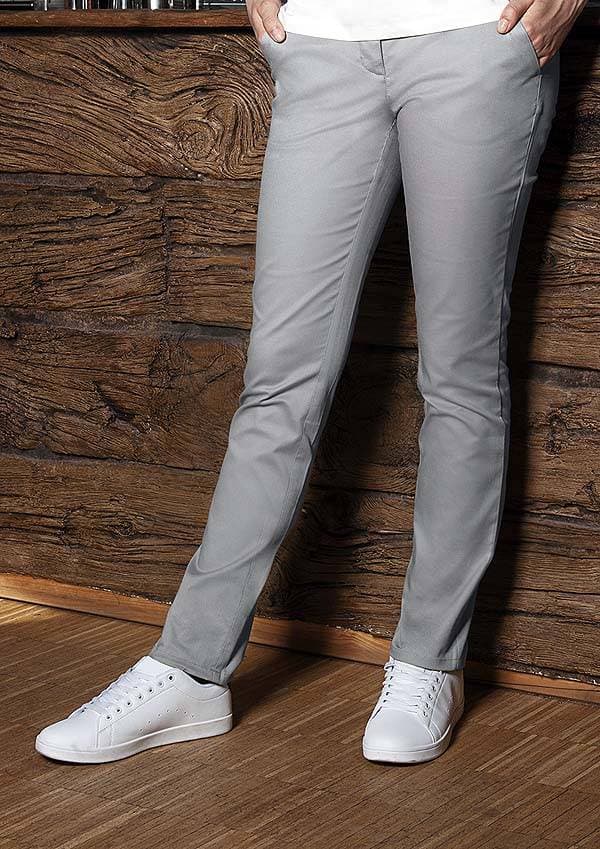 Damskie spodnie Modern-Stretch HF 8 kolor stalowy szary rozmiar 52