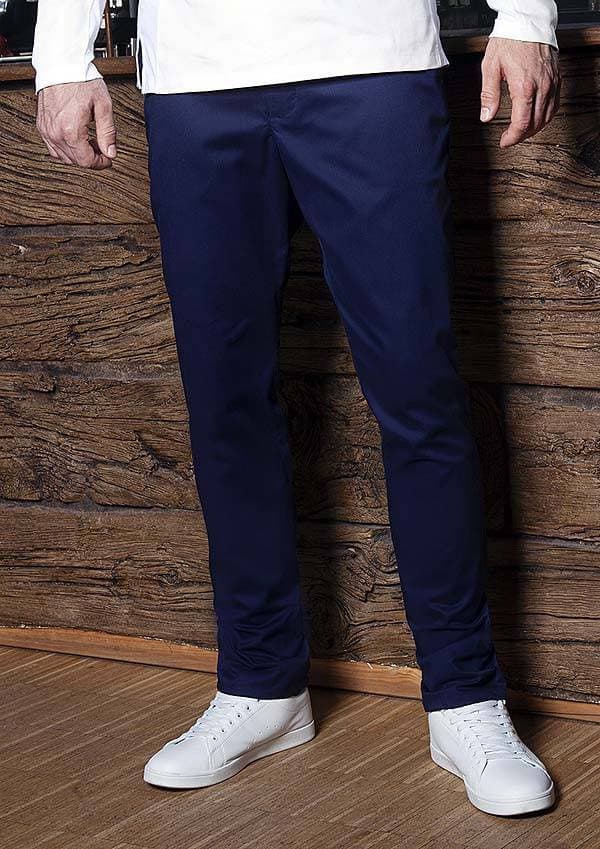 Męskie spodnie Modern-Stretch HM 10 kolor granatowy rozmiar 54