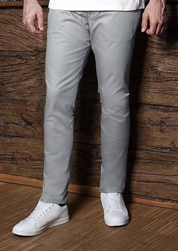 Męskie spodnie Modern-Stretch HM 10 kolor stalowy szary rozmiar 54