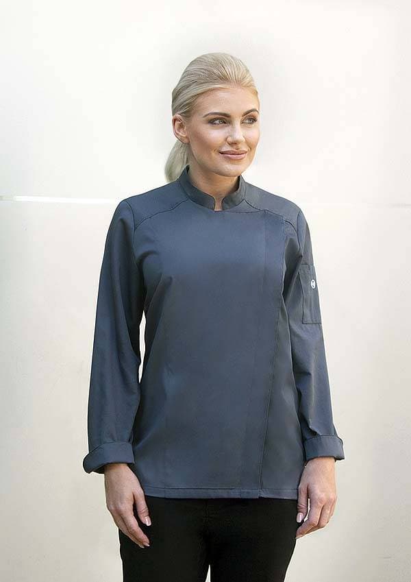 Damska kucharska bluza Naomi JF 17 kolor antracyt rozmiar 34