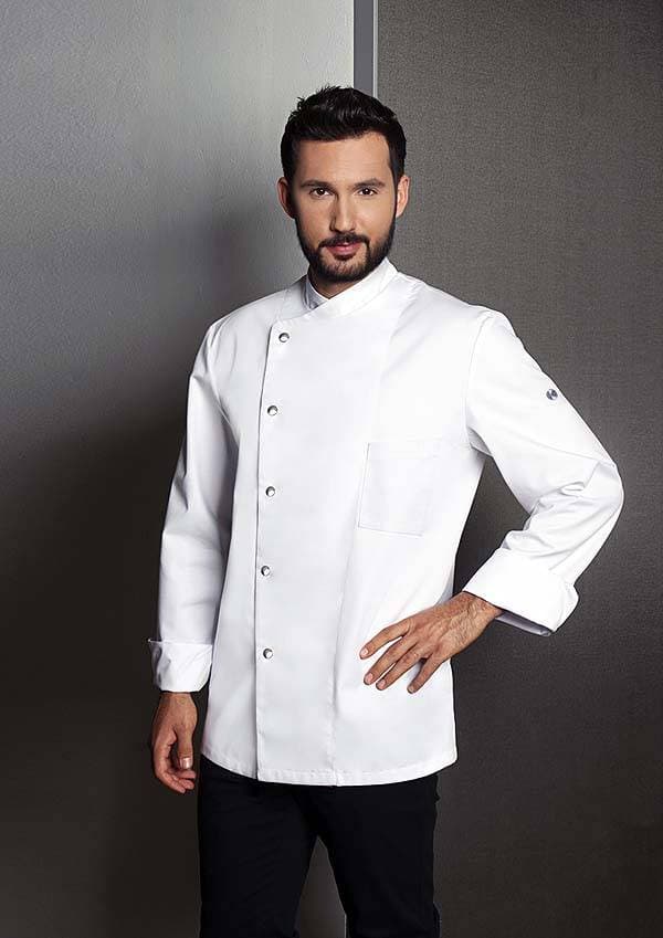 Męska kucharska bluza Lars JM 14 kolor biały rozmiar 66