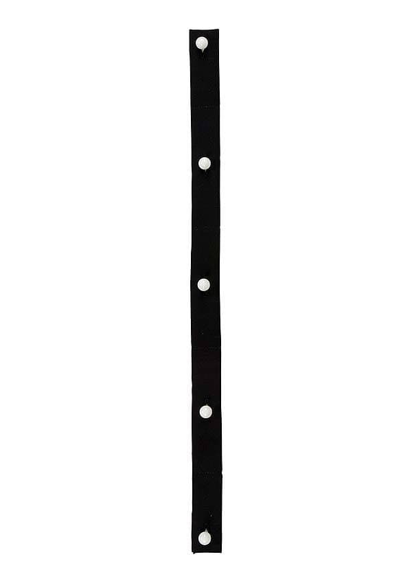 Pasek guzików 5-otworów, 13 cm odstępu KL 4 kolor czarny para
