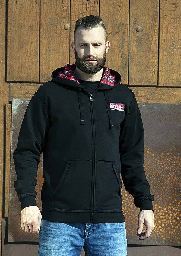 Bluza rozpinana z kapturem ROCK CHEF®-Stage2 RCJM 18 kolor czarny rozmiar 2XL